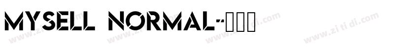 Mysell Normal字体转换